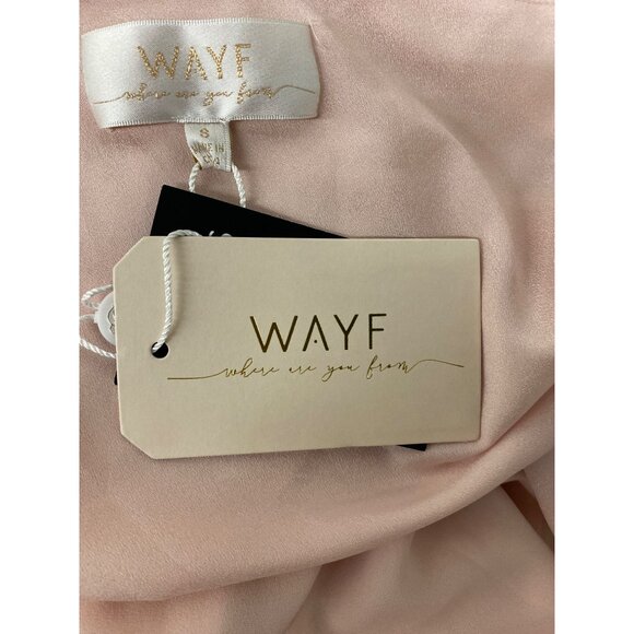 Wayf Womens One-Shoulder Dress S Blush Pink - Picture 9 of 9